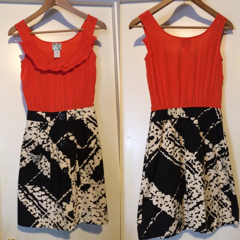 Anthropologie Tabitha Bustling Avenues Dress